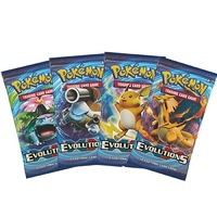 4x Evolutions Booster Packs Pokemon Cards TCG 1 of each artwork