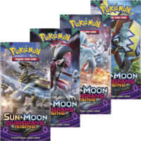 4x Guardians Rising Booster Packs Pokemon Cards TCG 1 of each artwork