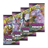 4x Unified Minds Booster Packs Pokemon Cards TCG 1 of each artwork