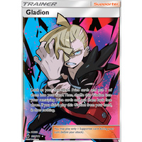 Gladion 109/111 SM Crimson Invasion Full Art Ultra Rare Holo Pokemon Card MINT