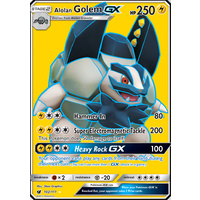 Alolan Golem GX 102/111 SM Crimson Invasion Ultra Rare Full Holo Pokemon Card