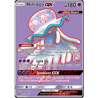 Nihilego GX 103/111 SM Crimson Invasion Ultra Rare Full Art Holo Pokemon Card