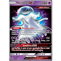 Nihilego GX 49/111 SM Crimson Invasion Ultra Rare Holo Pokemon Card BEAST MINT