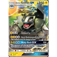 Alolan Golem GX 34/111 SM Crimson Invasion Ultra Rare Holo Pokemon Card MINT TCG