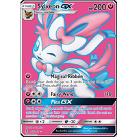 Sylveon GX 140/145 SM Guardians Rising Full Art Ultra Rare Holo Pokemon Card