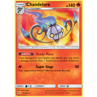 Chandelure 13/145 SM Guardians Rising Holo Rare Pokemon Card MINT TCG