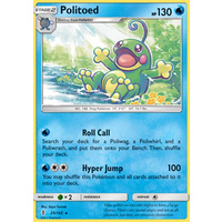 Politoed 25/145 SM Guardians Rising Holo Rare Pokemon Card MINT TCG