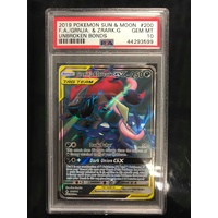 POKEMON CARD PSA 10 GRENINJA ZOROARK GX FULL ART 200 UNBROKEN BONDS