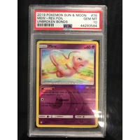 POKEMON CARD PSA 10 MEW UNBROKEN BONDS HOLO