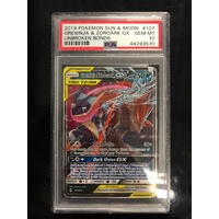 POKEMON CARD PSA 10 GRENINJA ZOROARK GX UNBROKEN BONDS