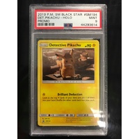 POKEMON CARD PSA 9 DETECTIVE PIKACHU PROMO SM194