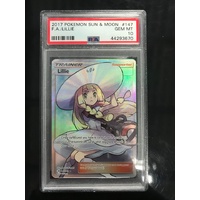 POKEMON CARD PSA 10 LILLIE FULL ART SUN AND MOON BASE SET
