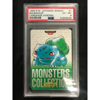 POKEMON CARD PSA 6 BULBASAUR CARDSASS VENDING MACHINE JAPANESE