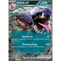Arbok EX 024/165 SV 151 Holo Ultra Rare Pokemon Card NEAR MINT TCG