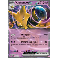 Alakazam EX 065/165 SV 151 Holo Ultra Rare Pokemon Card NEAR MINT TCG