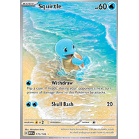 Squirtle 170/165 SV 151 Illustration Rare Holo Pokemon Card NEAR MINT TCG