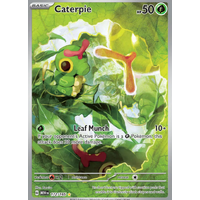 Caterpie 172/165 SV 151 Illustration Rare Holo Pokemon Card NEAR MINT TCG