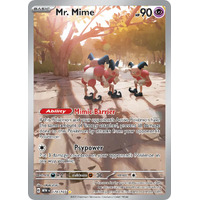 Mr. Mime 179/165 SV 151 Illustration Rare Holo Pokemon Card NEAR MINT TCG