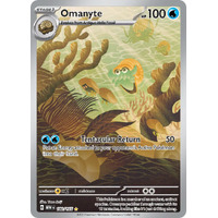 Omanyte 180/165 SV 151 Illustration Rare Holo Pokemon Card NEAR MINT TCG