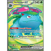 Venusaur EX 182/165 SV 151 Full Art Secret Rare Holo Pokemon Card NEAR MINT TCG
