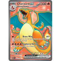 Charizard EX 183/165 SV 151 Full Art Secret Rare Holo Pokemon Card NEAR MINT TCG