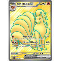 Ninetales EX 186/165 SV 151 Full Art Secret Rare Holo Pokemon Card NEAR MINT TCG