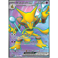 Alakazam EX 188/165 SV 151 Full Art Secret Rare Holo Pokemon Card NEAR MINT TCG