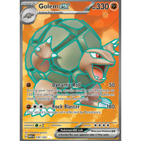 Golem EX 189/165 SV 151 Full Art Secret Rare Holo Pokemon Card NEAR MINT TCG