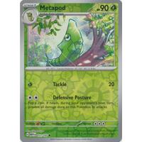 Metapod 011/165 SV 151 Reverse Holo Common Pokemon Card NEAR MINT TCG