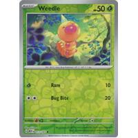 Weedle 013/165 SV 151 Reverse Holo Common Pokemon Card NEAR MINT TCG