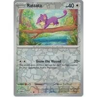 Rattata 019/165 SV 151 Reverse Holo Common Pokemon Card NEAR MINT TCG