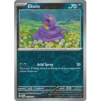Ekans 023/165 SV 151 Reverse Holo Common Pokemon Card NEAR MINT TCG