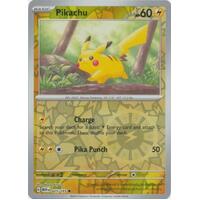 Pikachu 025/165 SV 151 Reverse Holo Common Pokemon Card NEAR MINT TCG