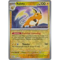 Raichu 026/165 SV 151 Reverse Holo Rare Pokemon Card NEAR MINT TCG
