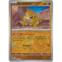 Sandshrew 027/165 SV 151 Reverse Holo Common Pokemon Card NEAR MINT TCG