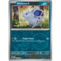 Nidoran 029/165 SV 151 Reverse Holo Common Pokemon Card NEAR MINT TCG