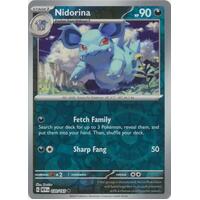 Nidorina 030/165 SV 151 Reverse Holo Uncommon Pokemon Card NEAR MINT TCG
