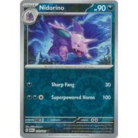 Nidorino 033/165 SV 151 Reverse Holo Uncommon Pokemon Card NEAR MINT TCG