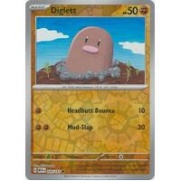 Diglett 050/165 SV 151 Reverse Holo Common Pokemon Card NEAR MINT TCG