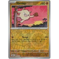 Mankey 056/165 SV 151 Reverse Holo Common Pokemon Card NEAR MINT TCG