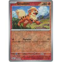 Growlithe 058/165 SV 151 Reverse Holo Common Pokemon Card NEAR MINT TCG