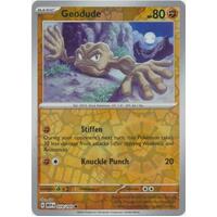 Geodude 074/165 SV 151 Reverse Holo Common Pokemon Card NEAR MINT TCG