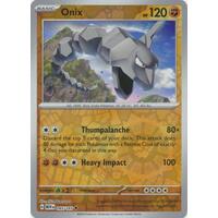 Onix 095/165 SV 151 Reverse Holo Uncommon Pokemon Card NEAR MINT TCG