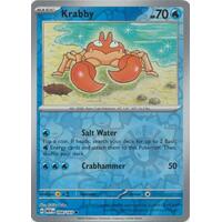 Krabby 098/165 SV 151 Reverse Holo Common Pokemon Card NEAR MINT TCG