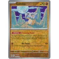 Cubone 104/165 SV 151 Reverse Holo Common Pokemon Card NEAR MINT TCG