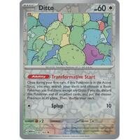 Ditto 132/165 SV 151 Reverse Holo Rare Pokemon Card NEAR MINT TCG
