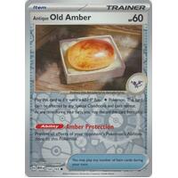 Antique Old Amber 154/165 SV 151 Reverse Holo Common Pokemon Card NEAR MINT TCG