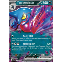 Toxicroak ex 131/198 Scarlet and Violet Base Set Holo Ultra Rare Pokemon Card NEAR MINT TCG