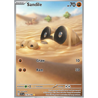 Sandile 216/198 Scarlet and Violet Base Set Illustration Rare Holo Pokemon Card NEAR MINT TCG