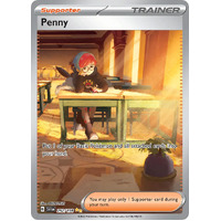 Penny 252/198 Scarlet and Violet Base Set Special Illustration Rare Holo Pokemon Card NEAR MINT TCG